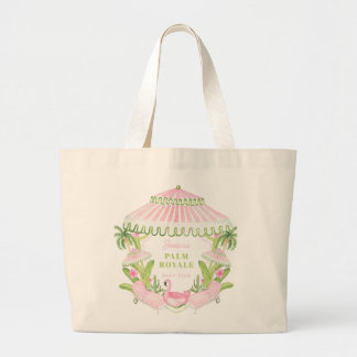 Palm Beach Cabana Bach Club | Bachelorette Large Tote Bag