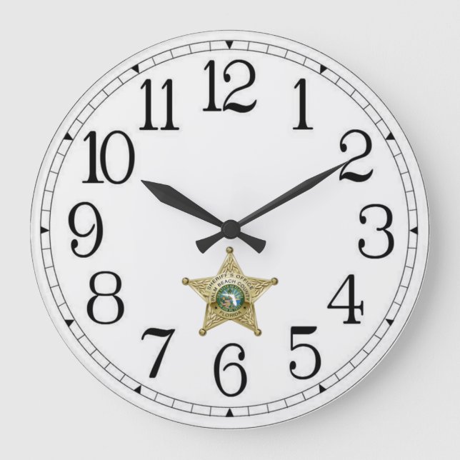 Palm Beach County Florida Sheriff Clock (Front)