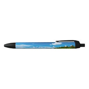 Palm beach deep blue skies aquamarine waters pen
