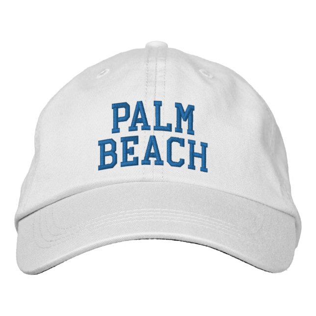 PALM BEACH Embroidered Hat (Front)