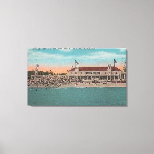 Palm Beach FL _ Oceanview of the Breakers Casin Canvas Print