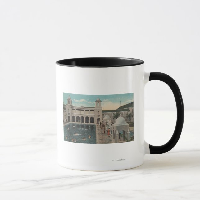 Palm Beach, FL - Outdoor View of Pool & Casino Mug (Right)