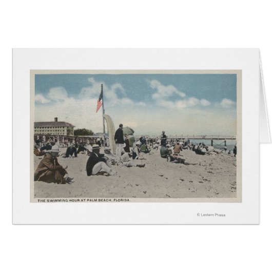 Palm Beach, FL - The Swimming Hour Cards (Front Horizontal)