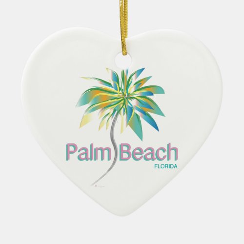 Palm Beach Florida Ceramic Ornament