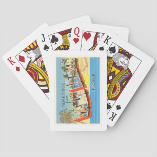 Palm Beach Florida FL Old Vintage Travel Souvenir Poker Cards