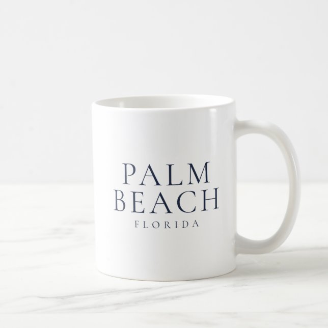 Palm Beach Florida Preppy Coastal Style Coffee Mug (Right)