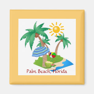 Palm Beach, Florida refrigerator magnet template