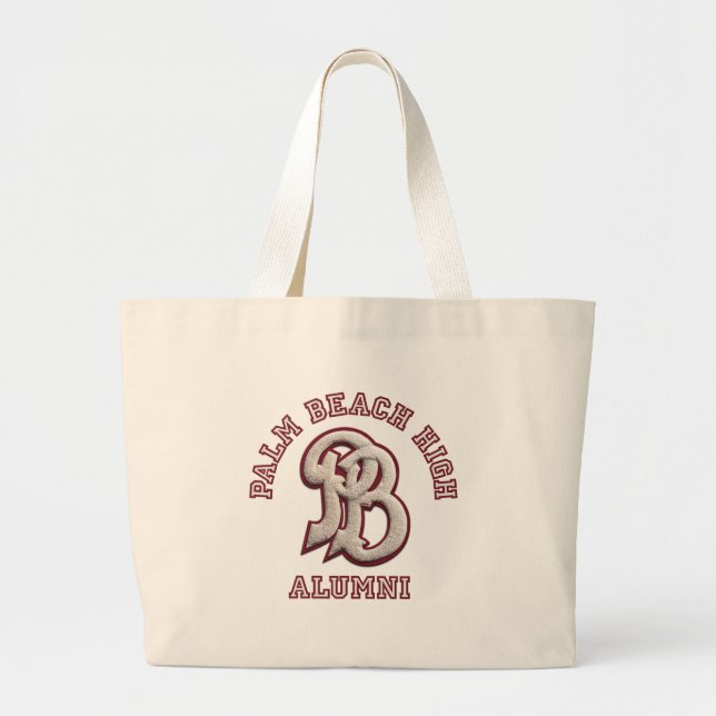 Palm Beach High Alumni Large Tote Bag (Front)