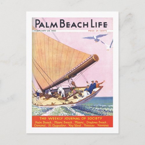 Palm Beach Life 15 postard Postcard