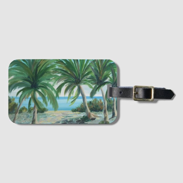 Palm Beach Luggage Tag (Front Horizontal)