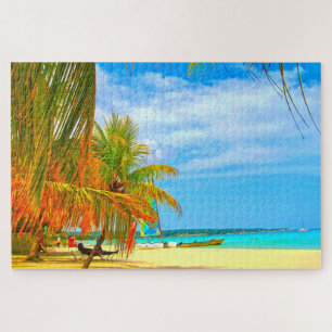 Palm Beach Montego Bay Jamaica. Jigsaw Puzzle