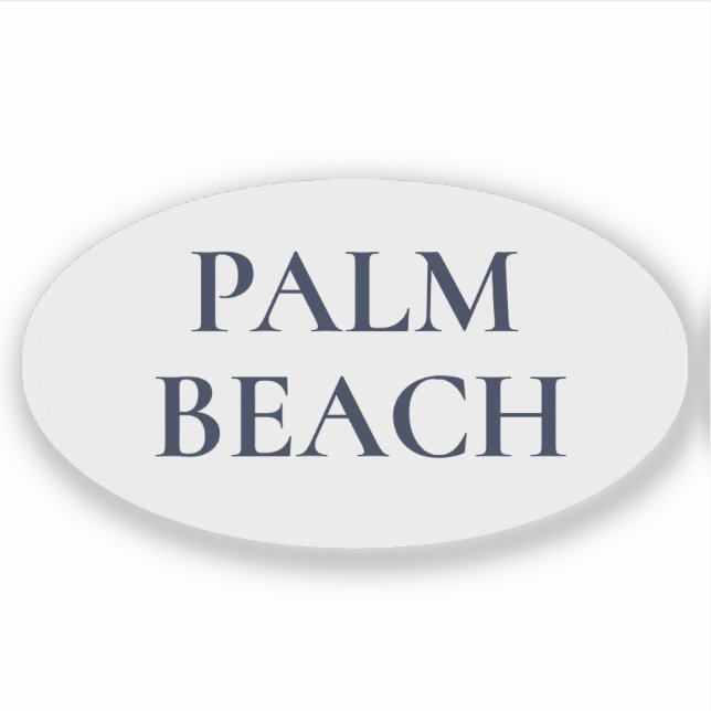 Palm Beach Preppy Coastal Sticker (Front)
