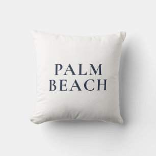 Palm Beach Preppy Coastal Throw Pillow