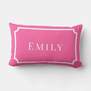 Palm Beach Preppy Personalized Name Throw Pillow