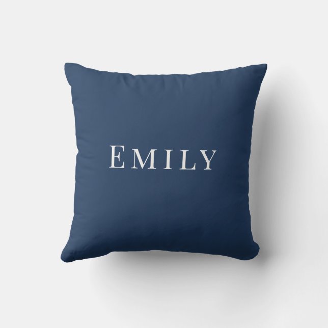 Palm Beach Preppy Personalized Name Throw Pillow  (Back)