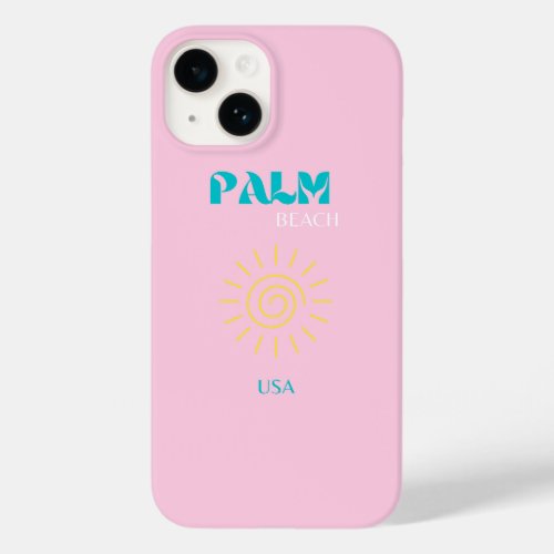 Palm Beach Preppy Preppy Art Pink Case_Mate iPhone 14 Case