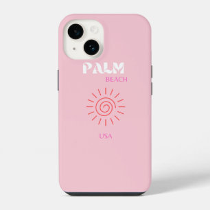 Palm Beach, Preppy, Preppy Room, Pink iPhone 14 Case