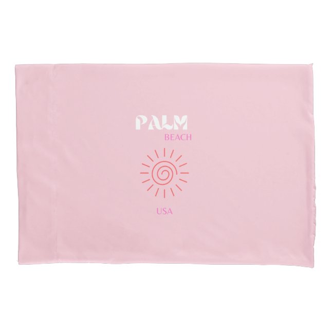 Palm Beach, Preppy, Preppy Room, Pink Pillow Case (Front)
