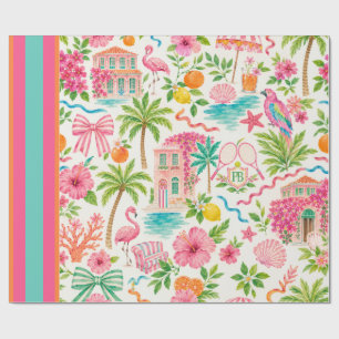 Palm Beach Preppy Wrapping Paper