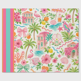 Palm Beach Preppy Wrapping Paper