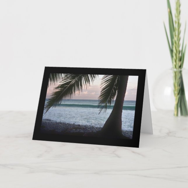 Palm Beach Scene Card (Front)