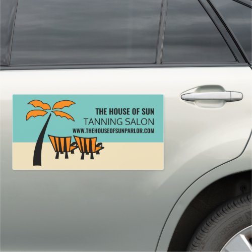 Palm Beach Tanning Salon Car Magnet