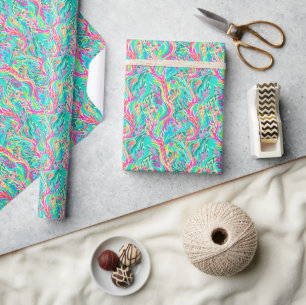 Palm Beach Tropical Underwater Coral Wrapping Paper