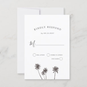 Palm Breeze RSVP Card