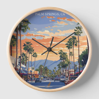 PALM CANYON DRIVE-PALM SPRINGS CA  CLOCK
