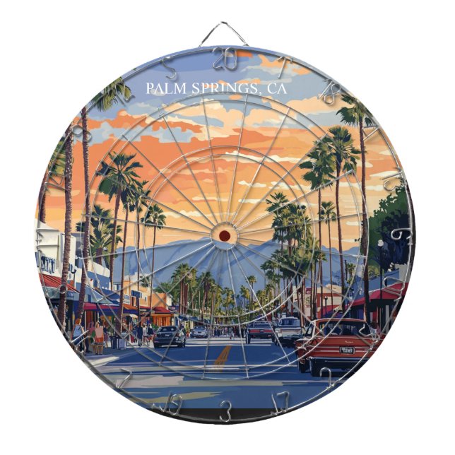 PALM CANYON DRIVE-PALM SPRINGS CA  DART BOARD (Front)