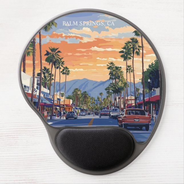 PALM CANYON DRIVE-PALM SPRINGS CA  GEL MOUSE PAD (Front)
