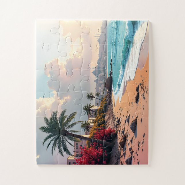 Palm coast blossom jigsaw puzzle (Vertical)