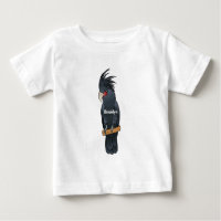 Palm cockatoo bird cartoon illustration