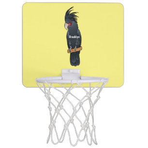 Palm cockatoo bird cartoon illustration mini basketball hoop