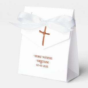Palm Cross Personalized, Christening or  Communion Favor Boxes