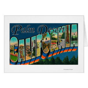 Palm Desert, California - Large Letter Scenes Cards