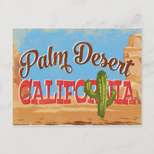 Palm Desert Postcard California Desert Retro