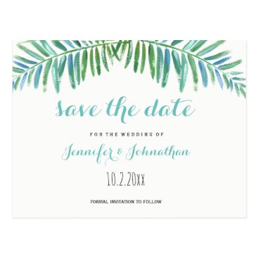 Palm destination wedding save the date cards Palm destination wedding save the date cards