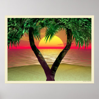 Palm Frame Poster