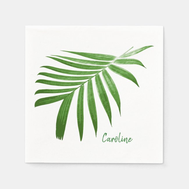 Palm Frond Design Paper Napkins