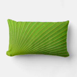 Palm Frond Leaf Lumbar Pillow