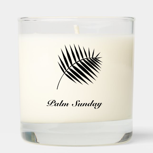 Palm Frond Palm Sunday Scented Candle (Right)