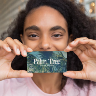 Palm Fronds Photo Business Card