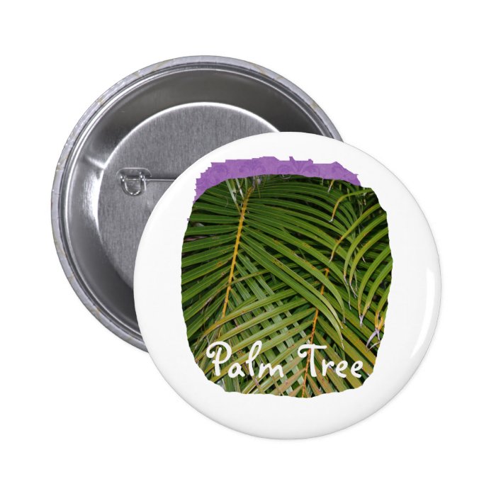 Palm Fronds with Palm Tree white text tropical Buttons