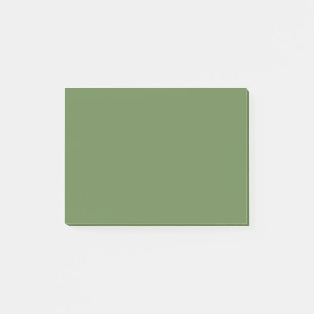 Palm Green Solid Color Post-it Notes (Front)