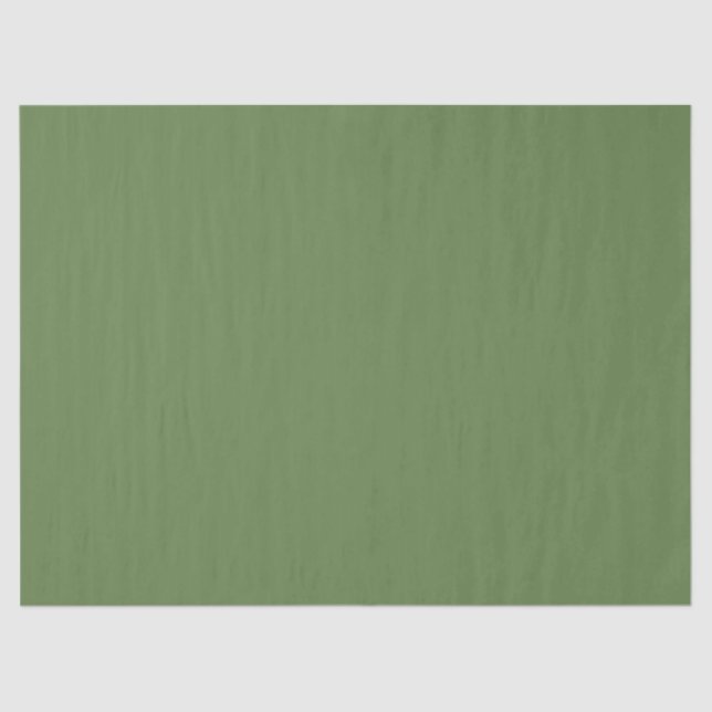 Palm Green Solid Color Tissue Paper (Front)