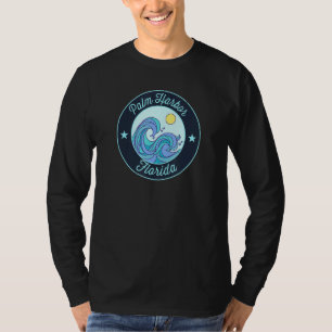 Palm Harbor Fl Florida Souvenir Nautical Surfer Gr T-Shirt