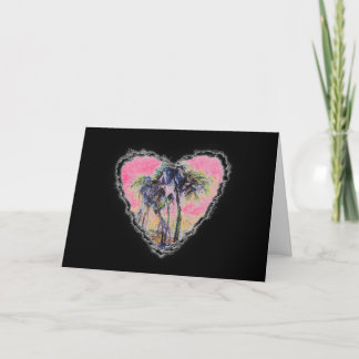 Palm Heart Valentine Love Romance Card