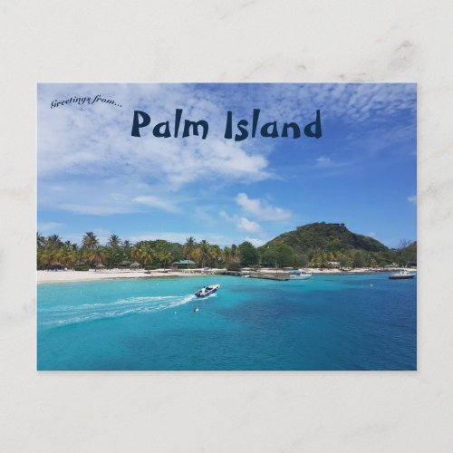 Palm Island St Vincent and the Grenadines Postcard