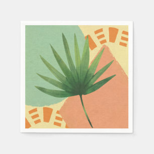 Palm Leaf Abstract Shapes Napkins